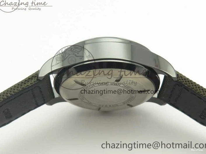 MIROTIME 0821 Classic PILOT IW389001 ZF 1:1 Best Edition Ceramic Case Green Dial on Green Nylon Strap A7750 (Function Same As Genuine) 7160
